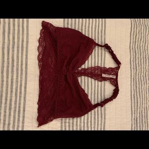 Burgundy bralette